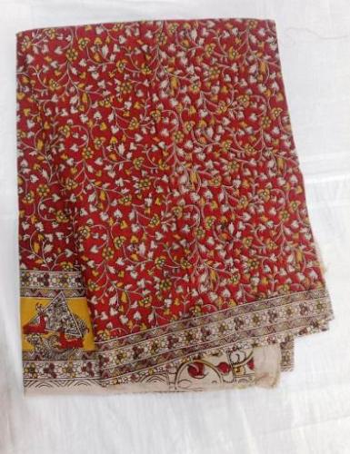 KALAMKARI PRINTED COTTON SAREE